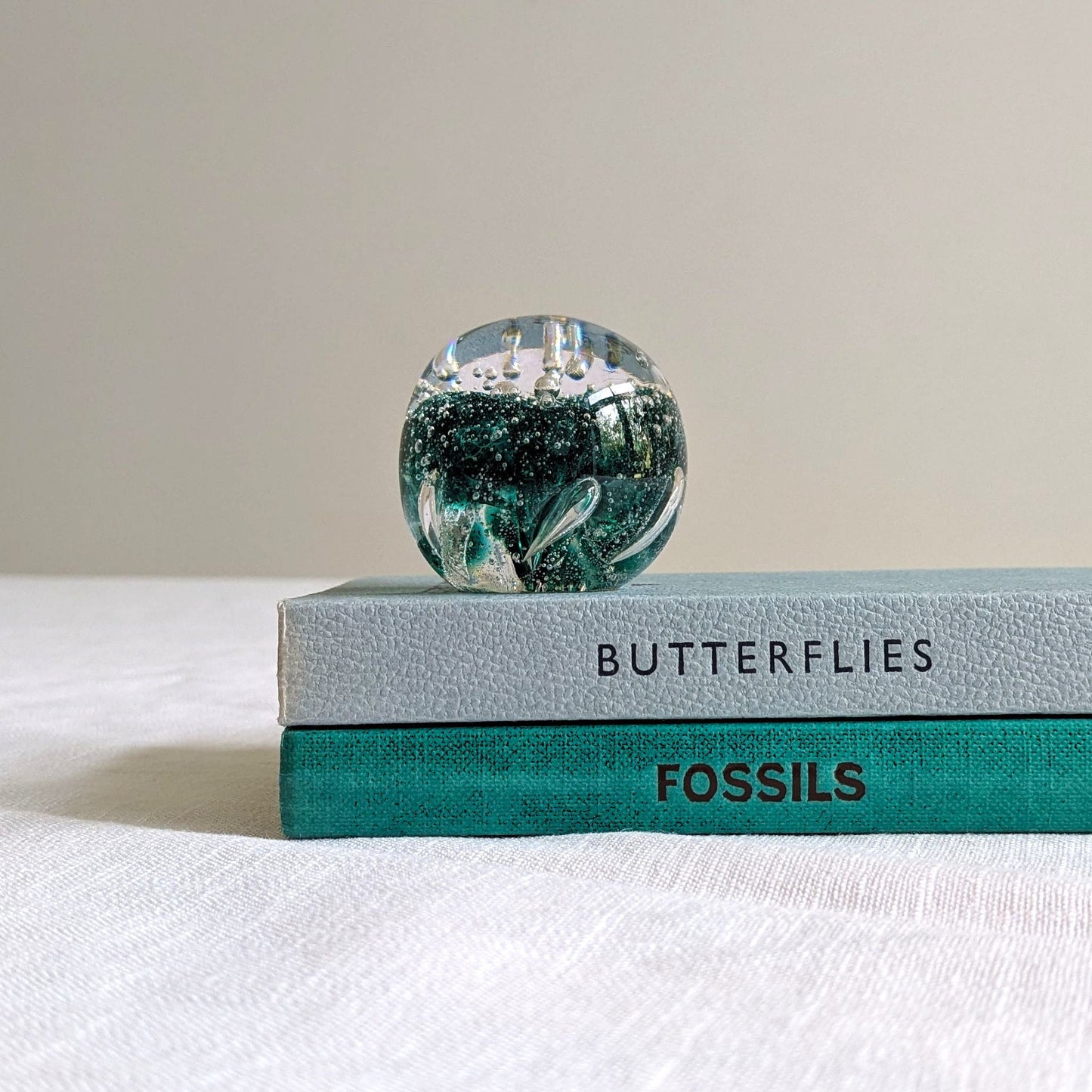Crystal Glass Bubble Paperweight