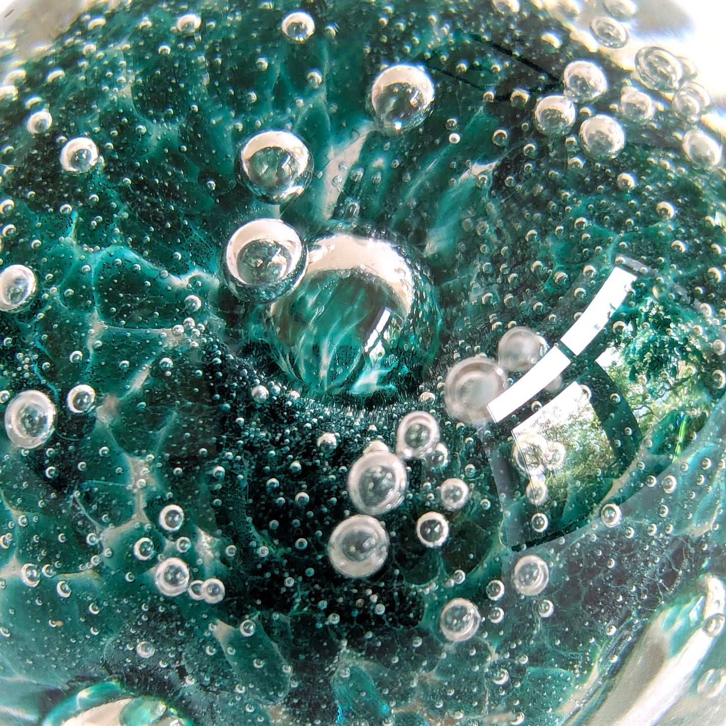 Crystal Glass Bubble Paperweight