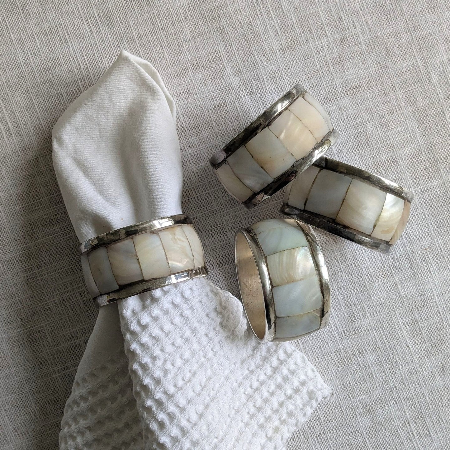 Mother of Pearl Napkin Rings