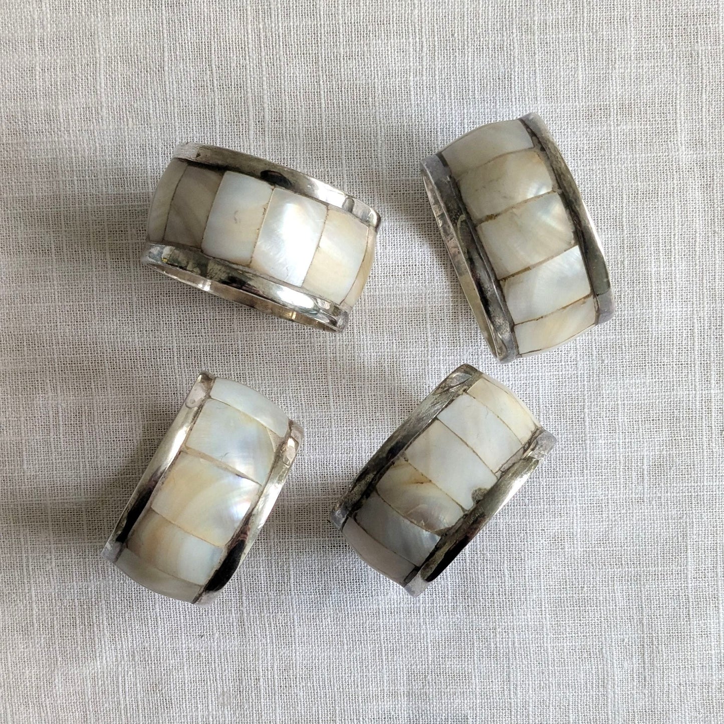 Mother of Pearl Napkin Rings