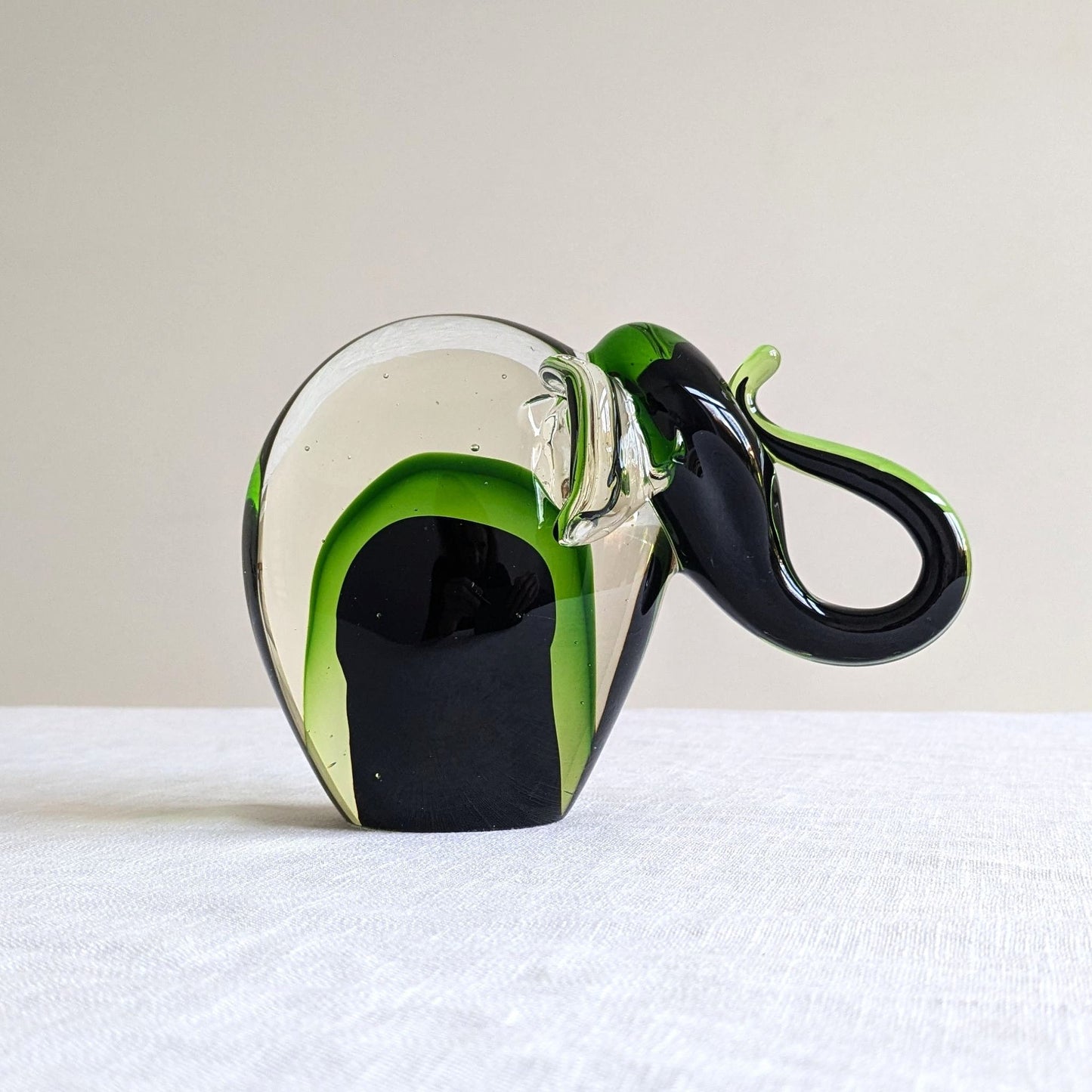 Murano Sommerso Glass Elephant