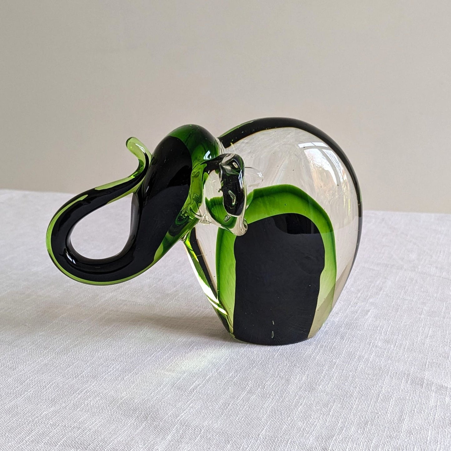 Murano Sommerso Glass Elephant