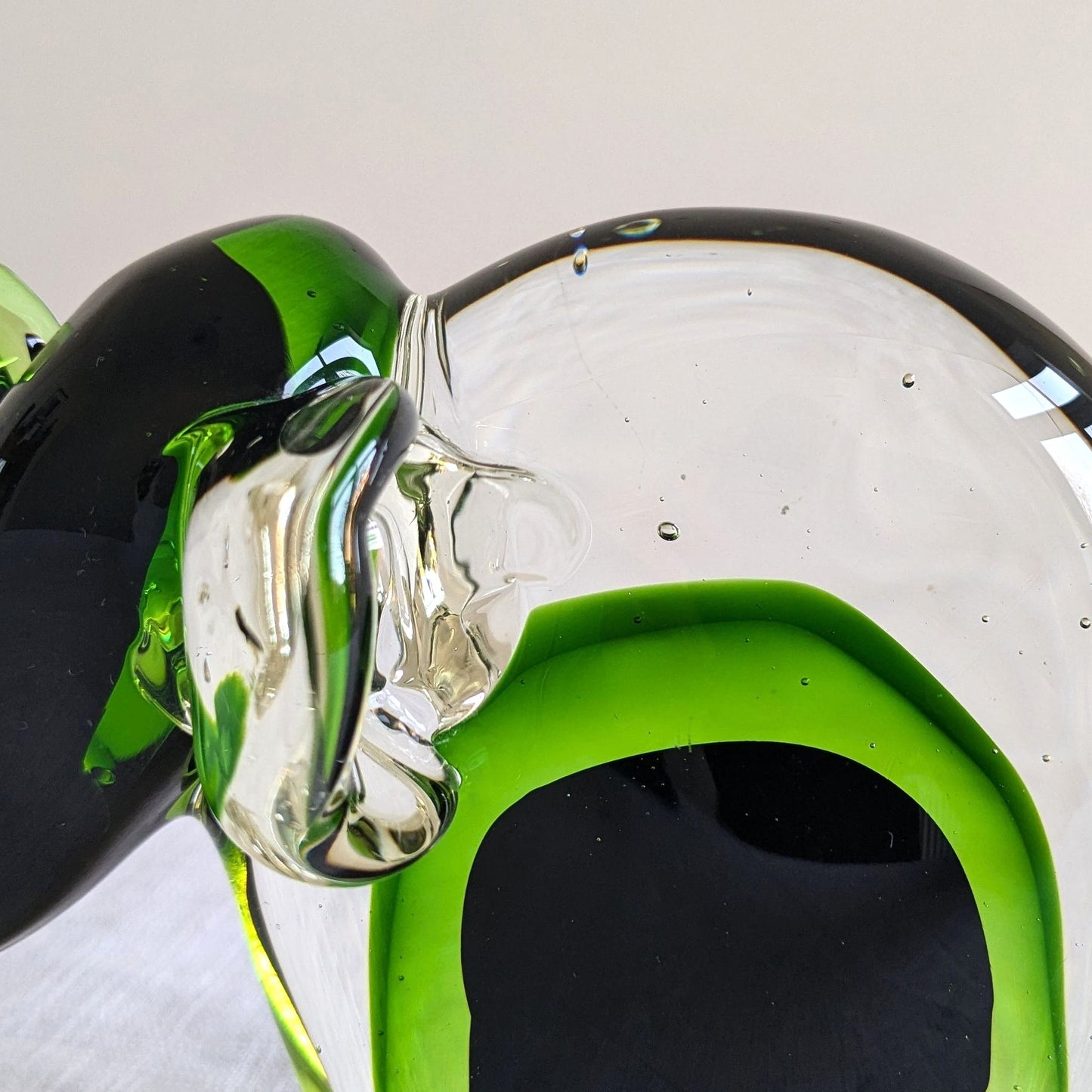 Murano Sommerso Glass Elephant