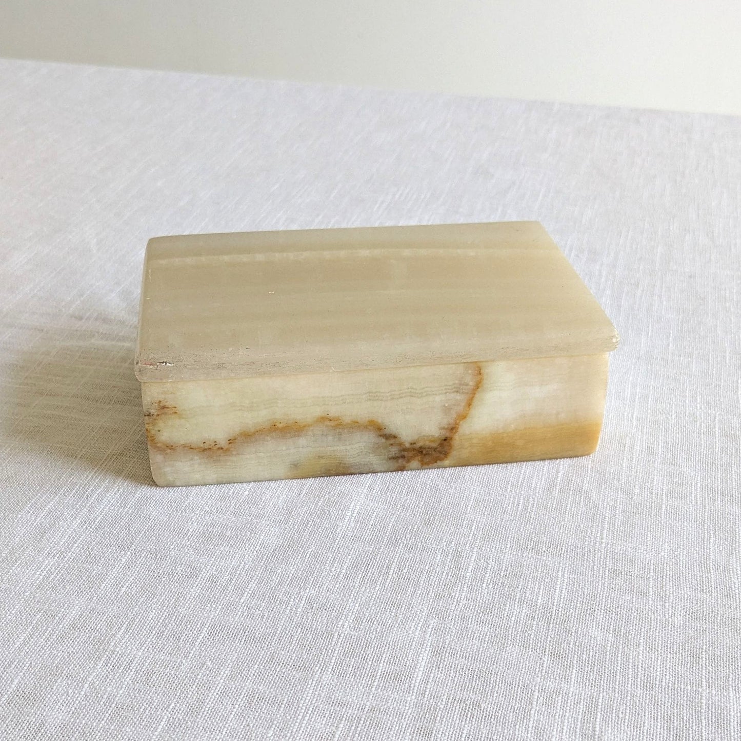 Mid Century Onyx Lidded Box
