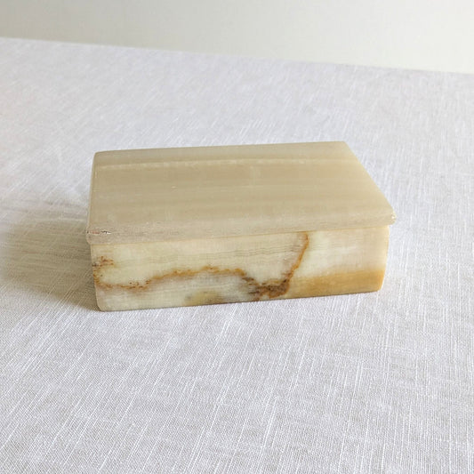Mid Century Onyx Lidded Box