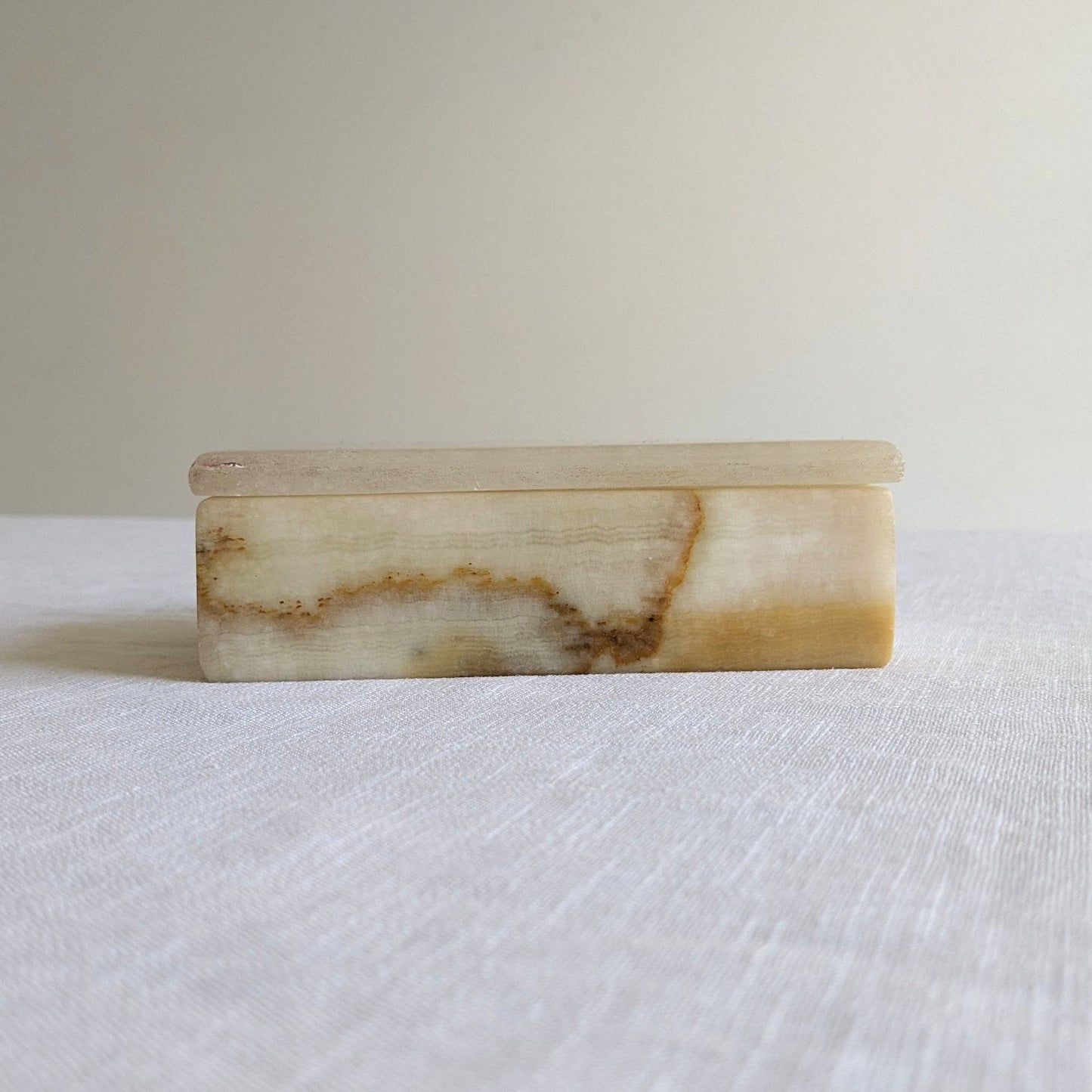 Mid Century Onyx Lidded Box