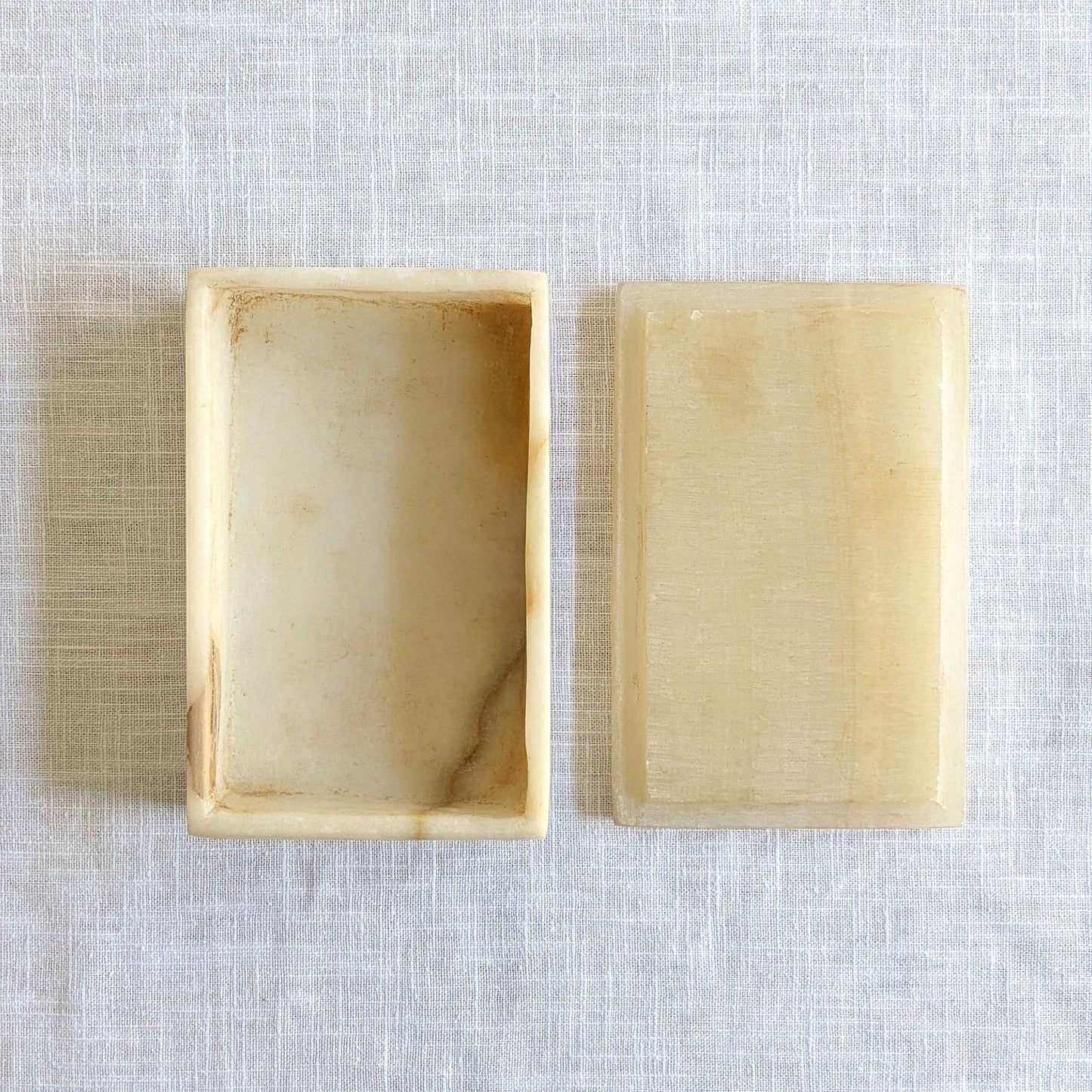 Mid Century Onyx Lidded Box