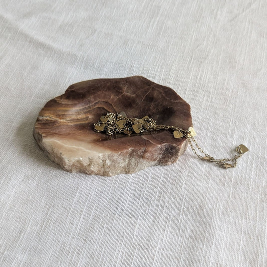 Onyx Brown Raw Edge Dish