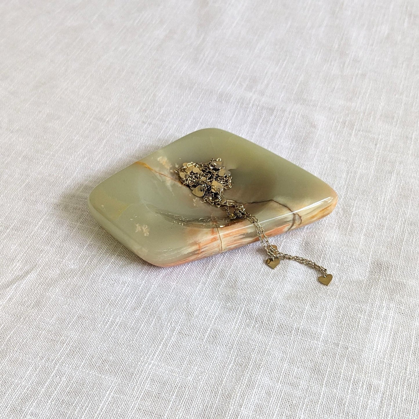 Shaped Green Onyx Dish