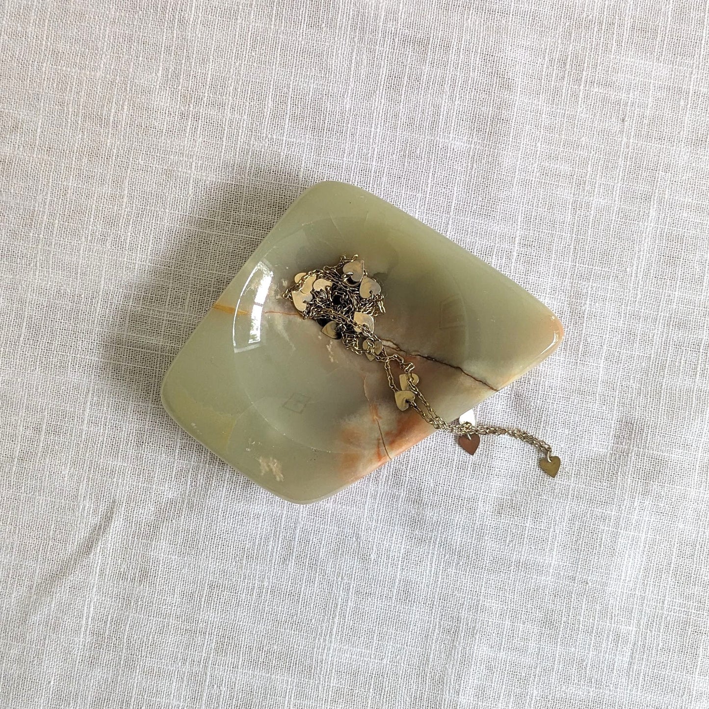 Shaped Green Onyx Dish