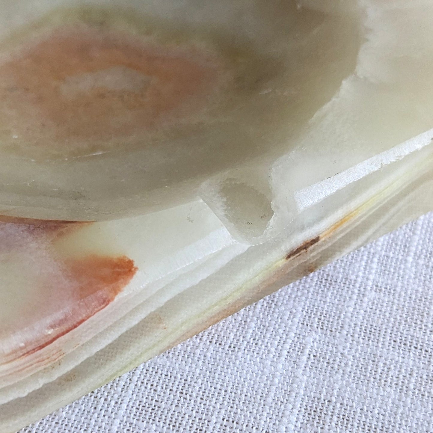 Square Onyx 1970s Ashtray