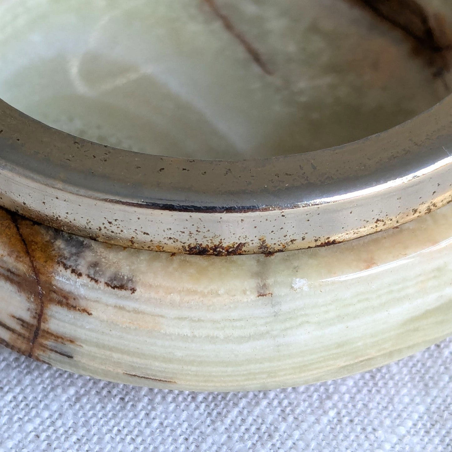 1960s Onyx Stacking Dishes / Ashtrays