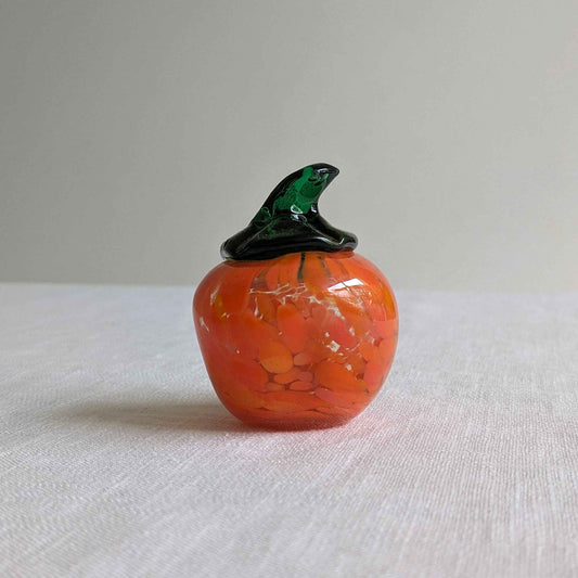 Mid Century Glass Pumpkin