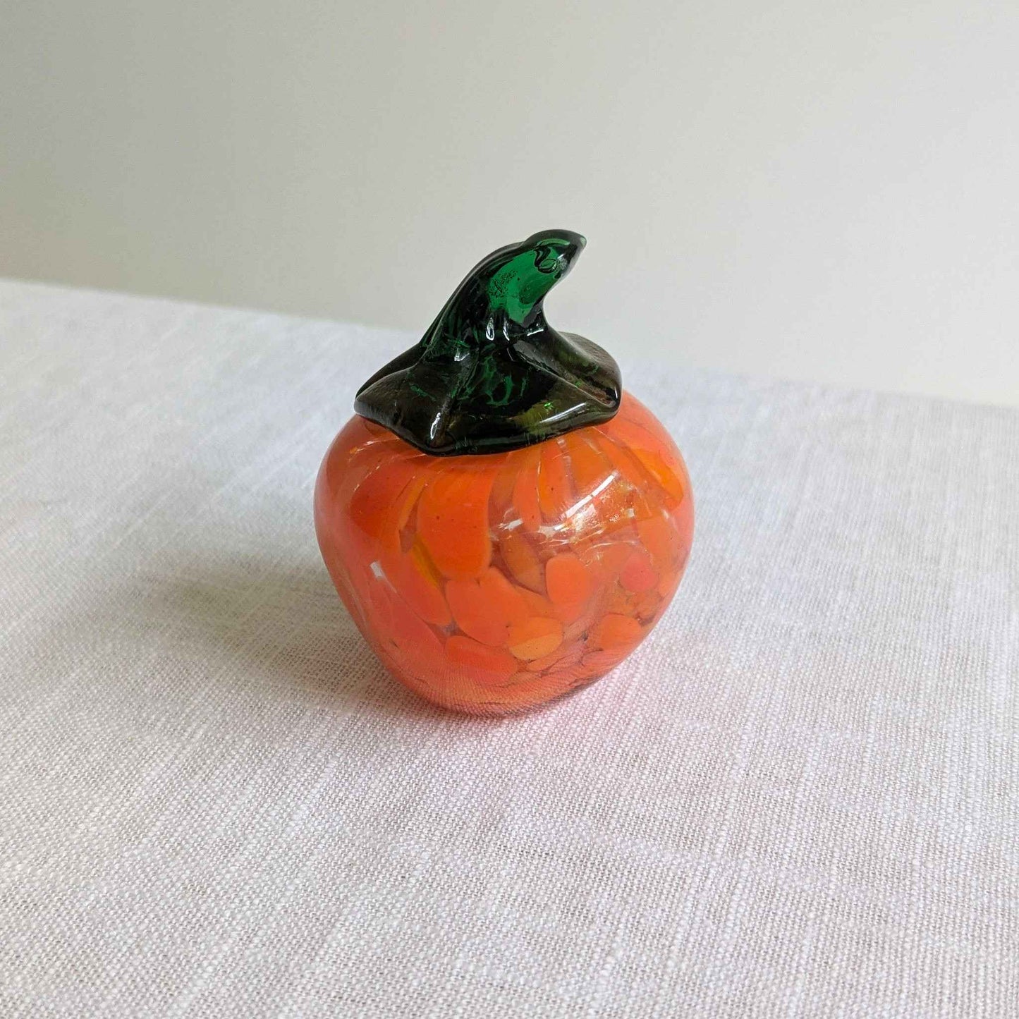 Mid Century Glass Pumpkin