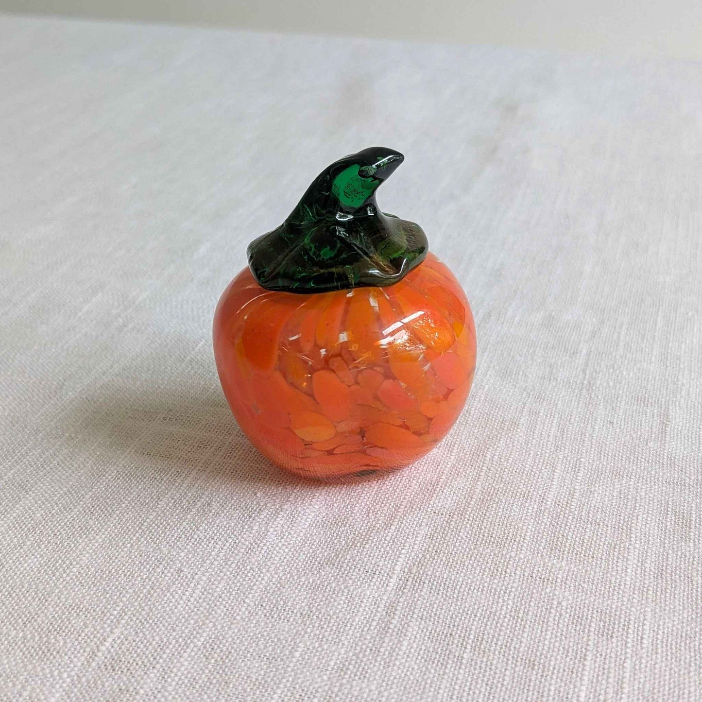 Mid Century Glass Pumpkin
