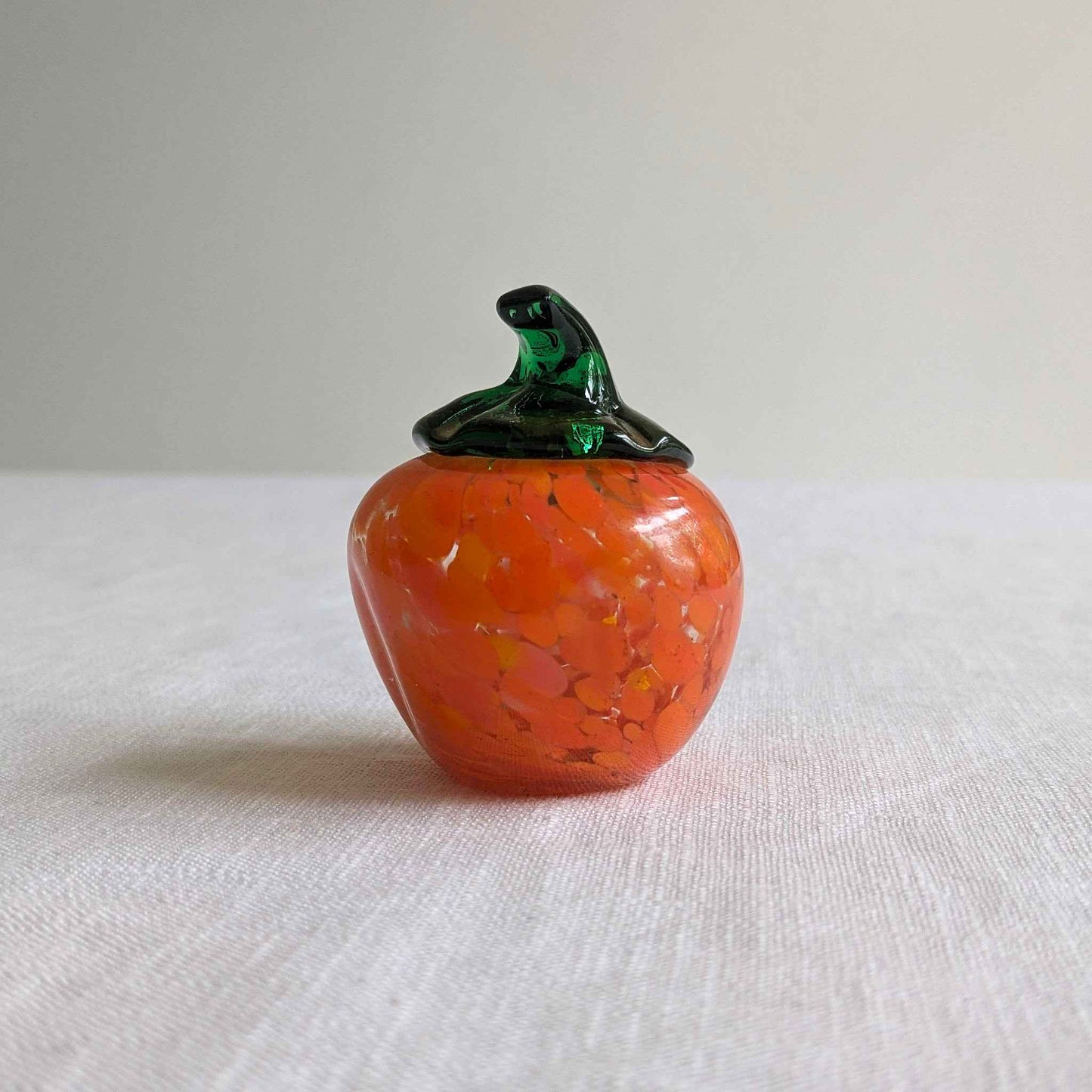 Mid Century Glass Pumpkin