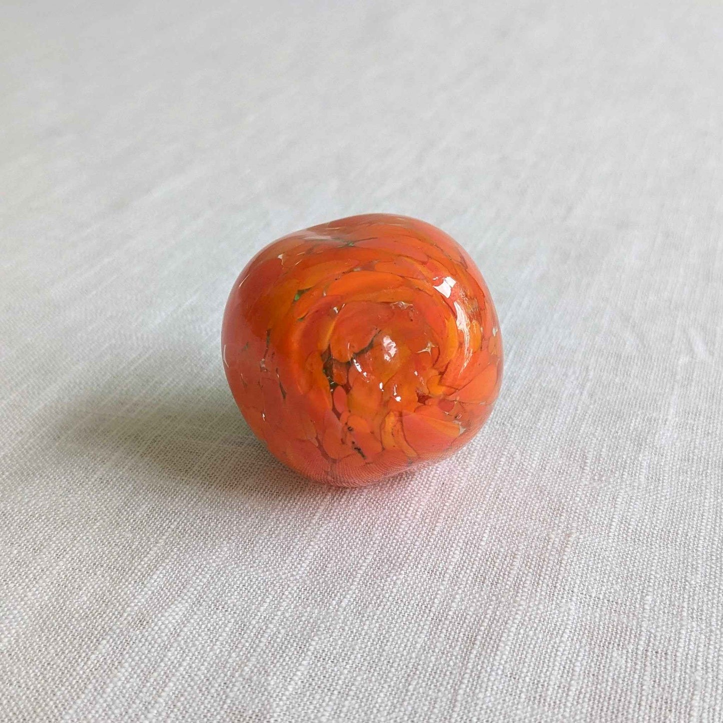 Mid Century Glass Pumpkin