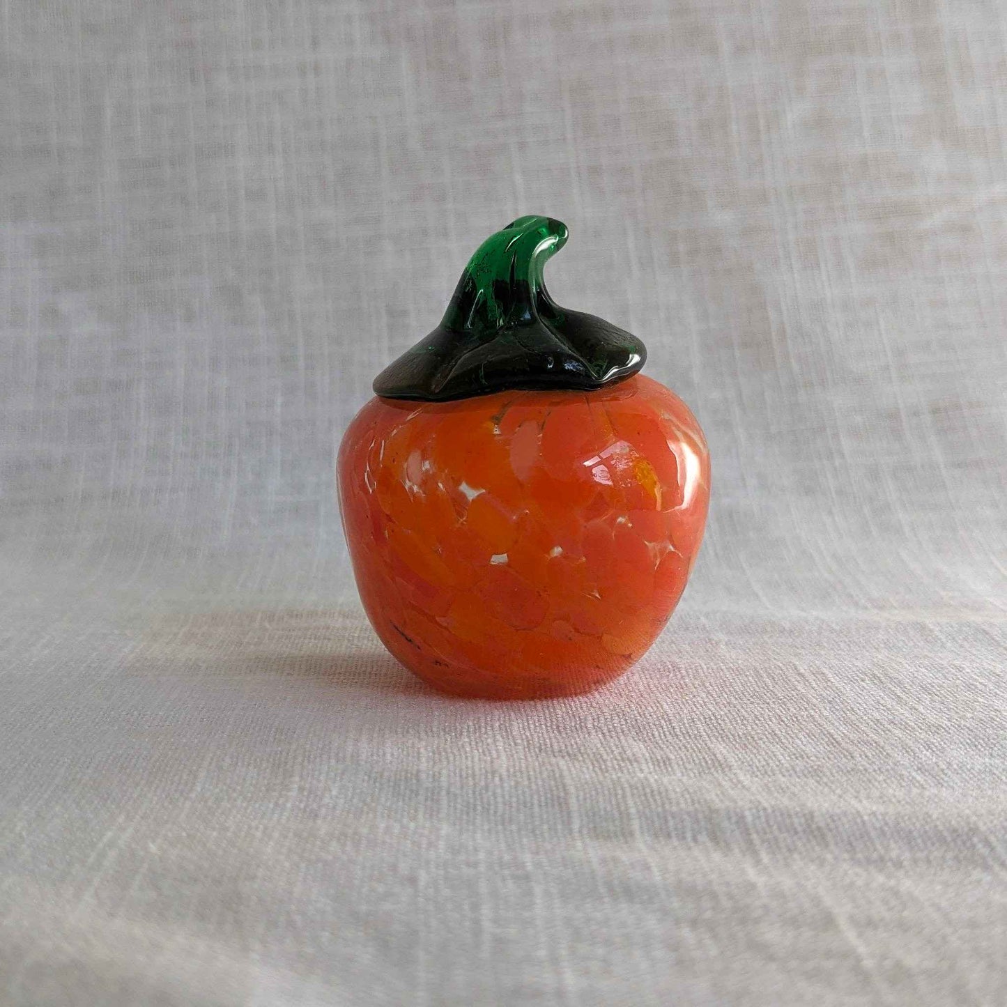 Mid Century Glass Pumpkin
