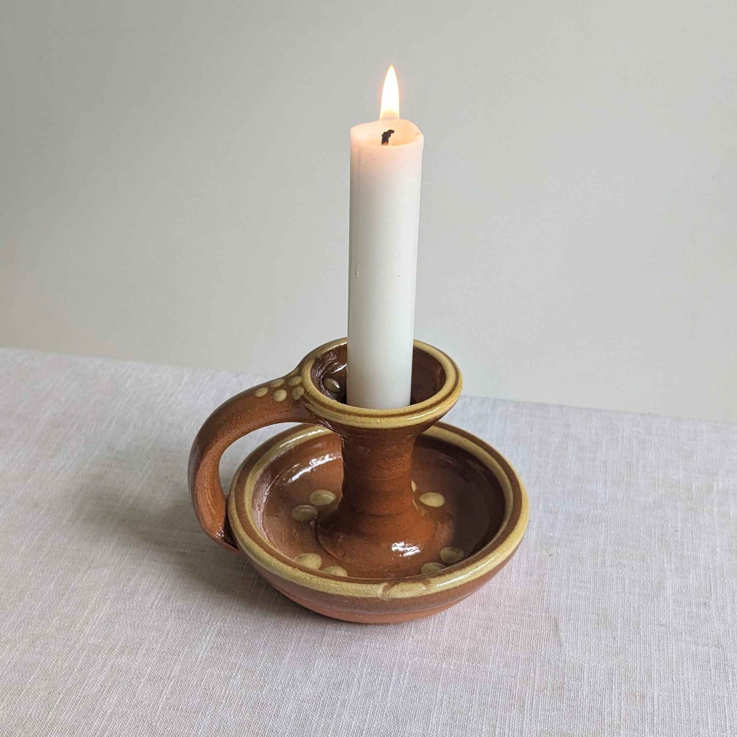 Coxwold Slipware Chamberstick