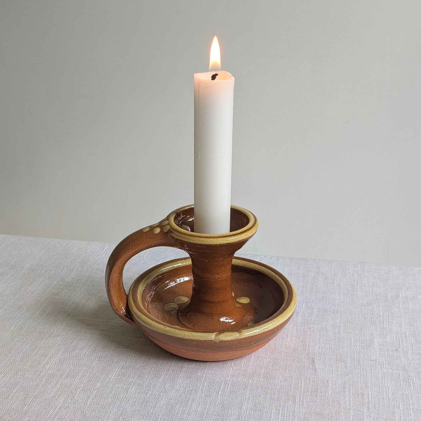 Coxwold Slipware Chamberstick