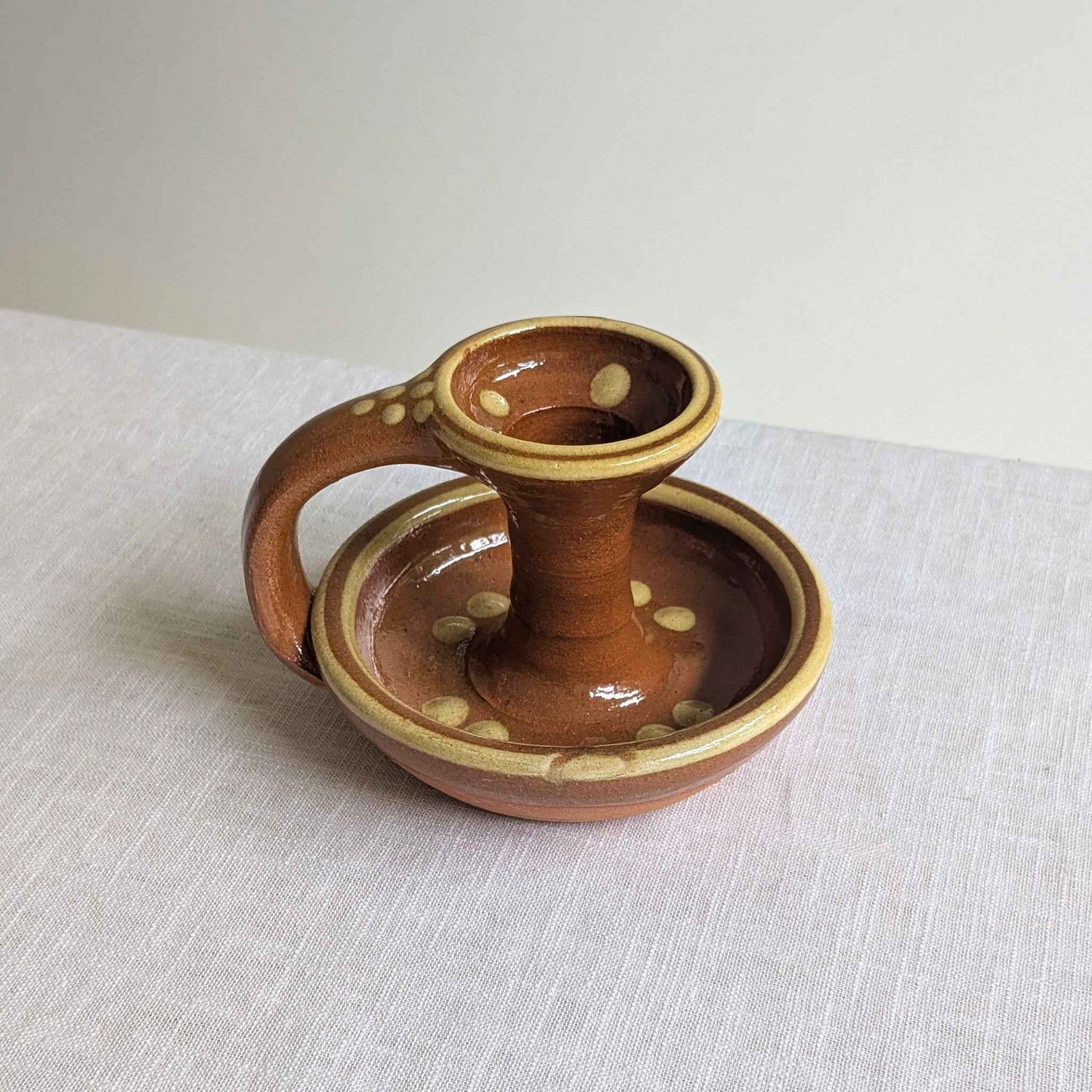 Coxwold Slipware Chamberstick