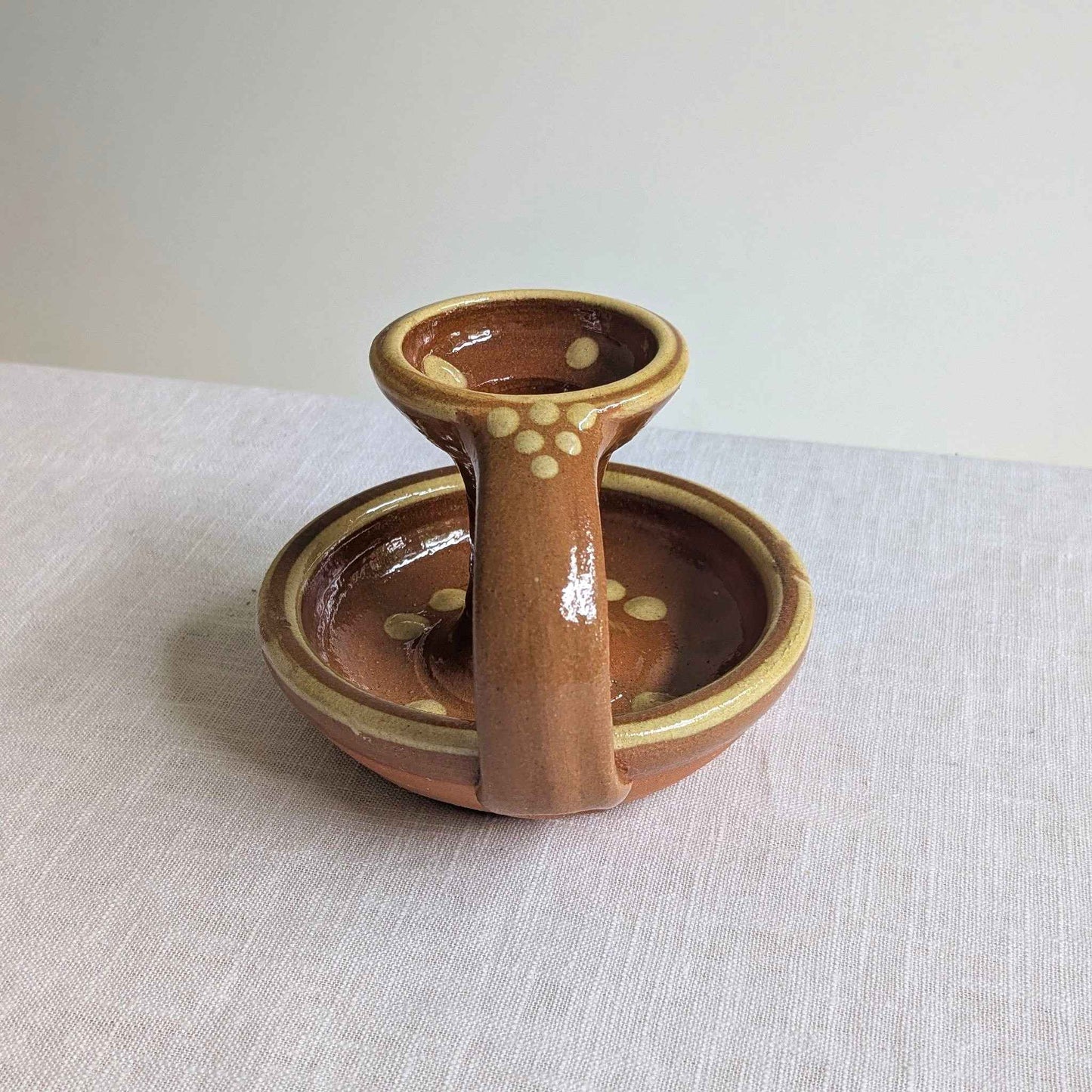 Coxwold Slipware Chamberstick