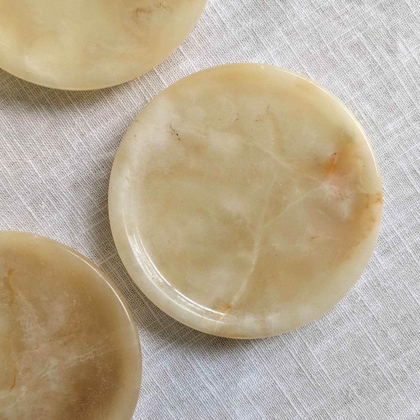 Peach Onyx Coaster Set
