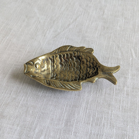 English Brass Fish Dish
