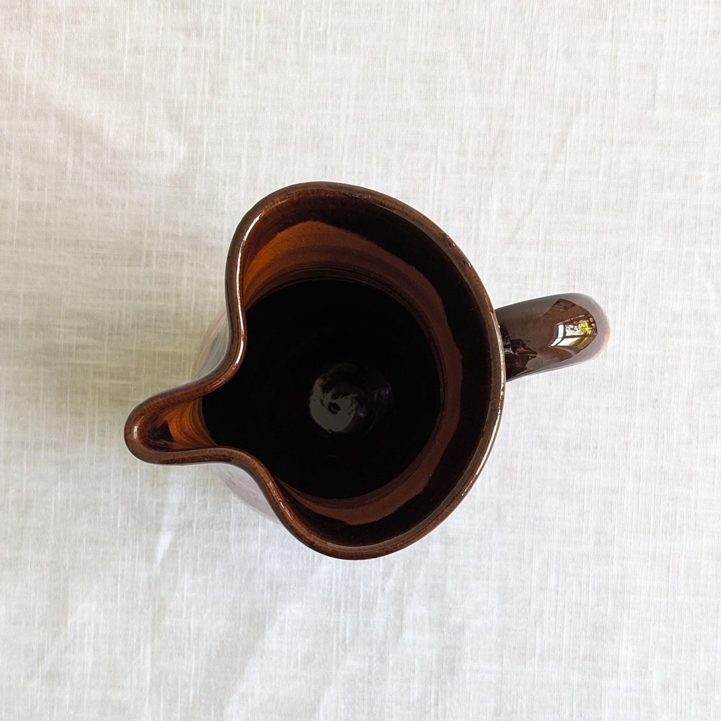 Terracotta Drizzle Glaze Jug
