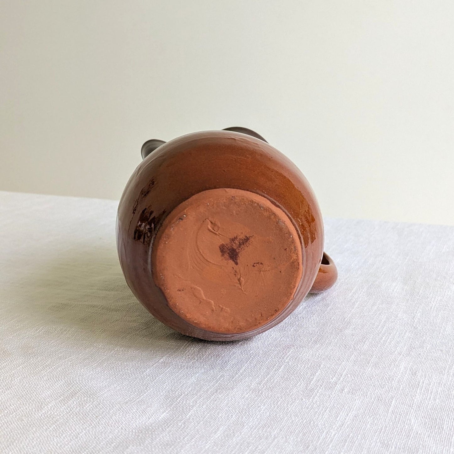 Terracotta Drizzle Glaze Jug