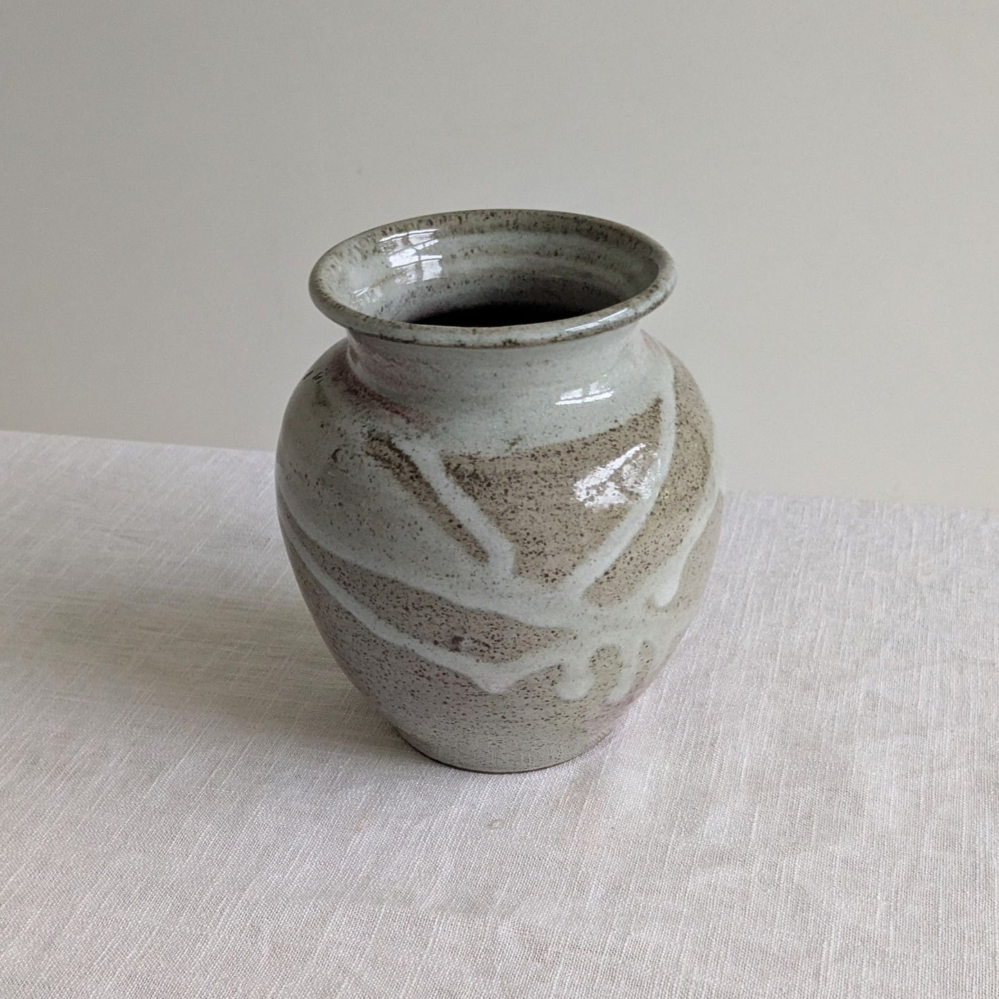 Raspberry Glaze Studio Vase