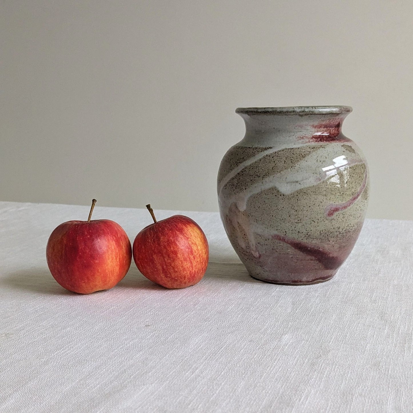 Raspberry Glaze Studio Vase
