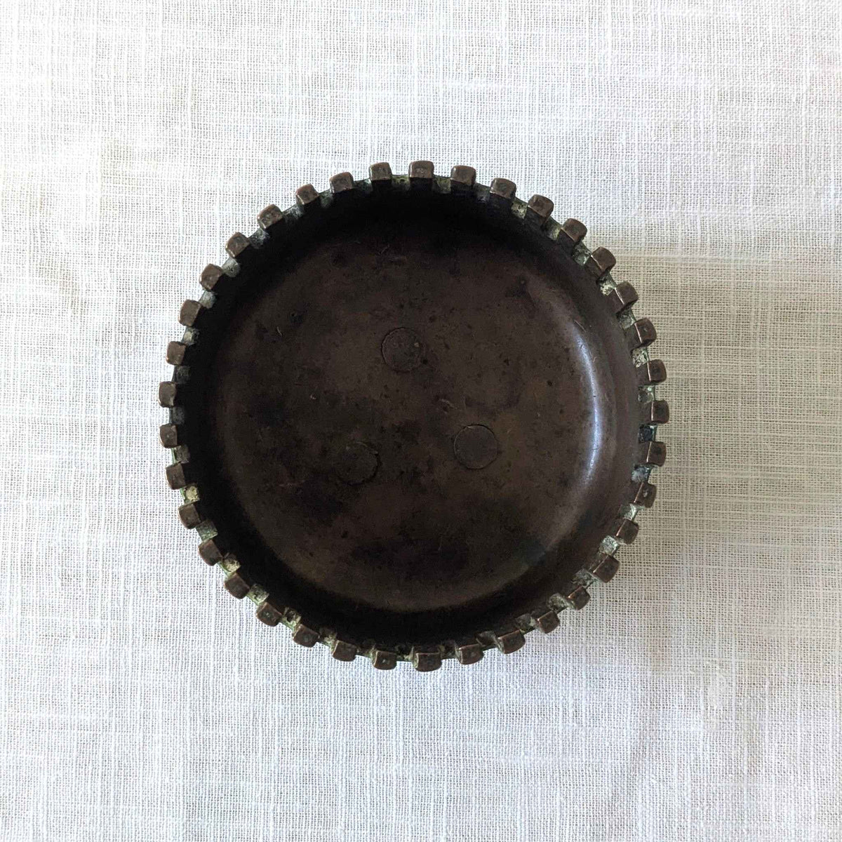 Ridged Copper Bowl