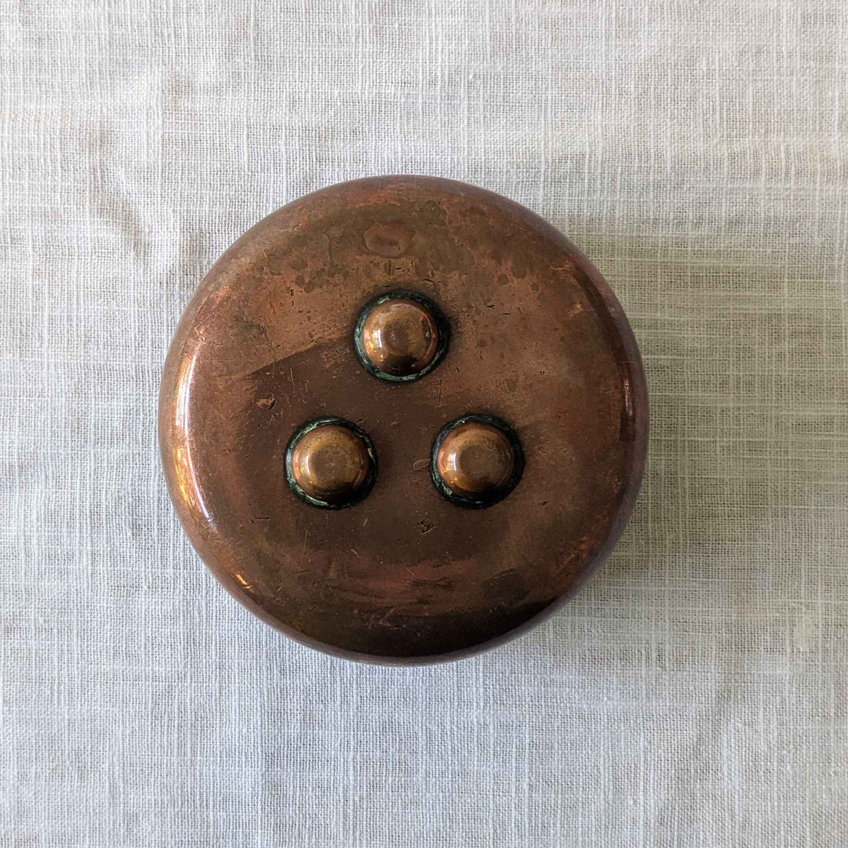 Ridged Copper Bowl