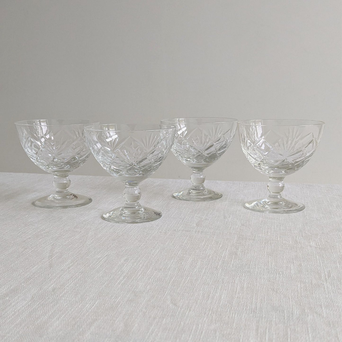 Set of 4 Crystal Coupes