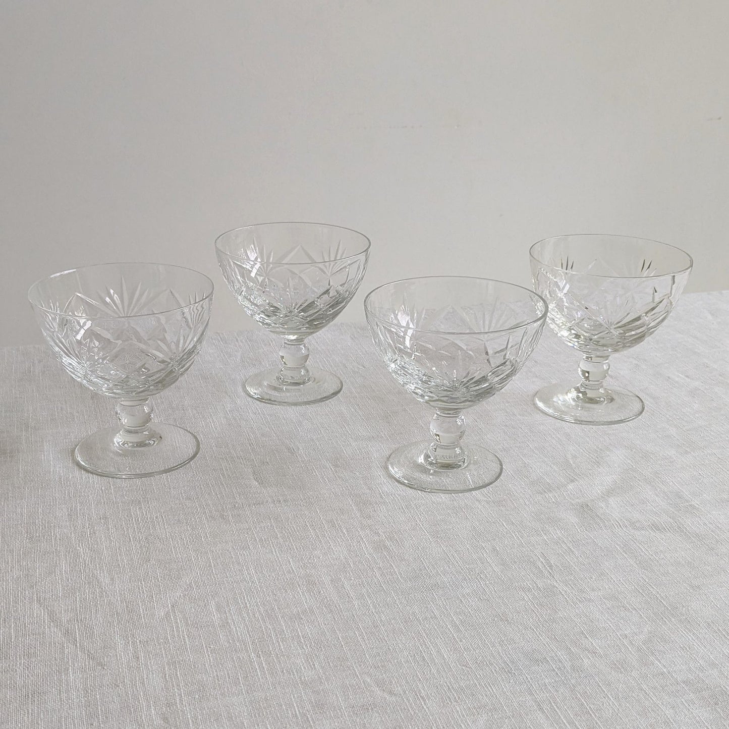 Set of 4 Crystal Coupes