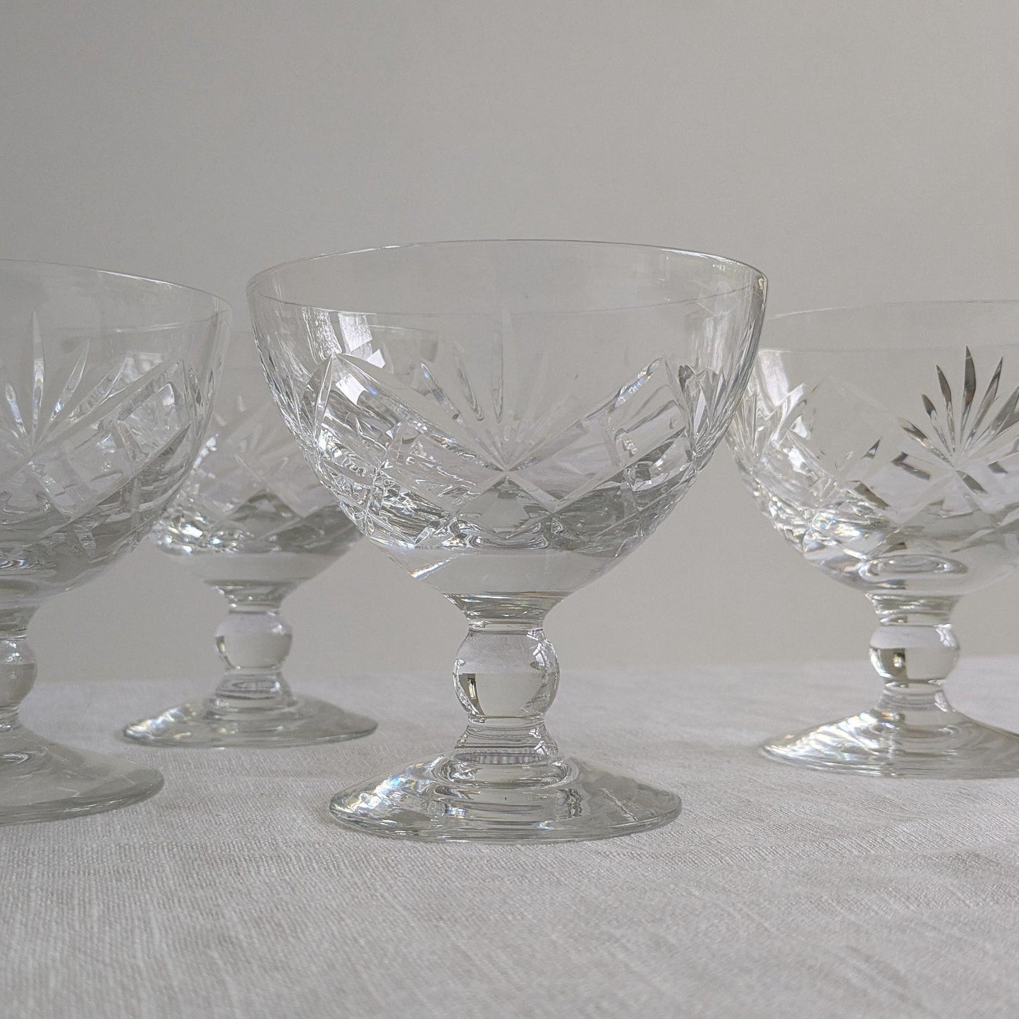 Set of 4 Crystal Coupes