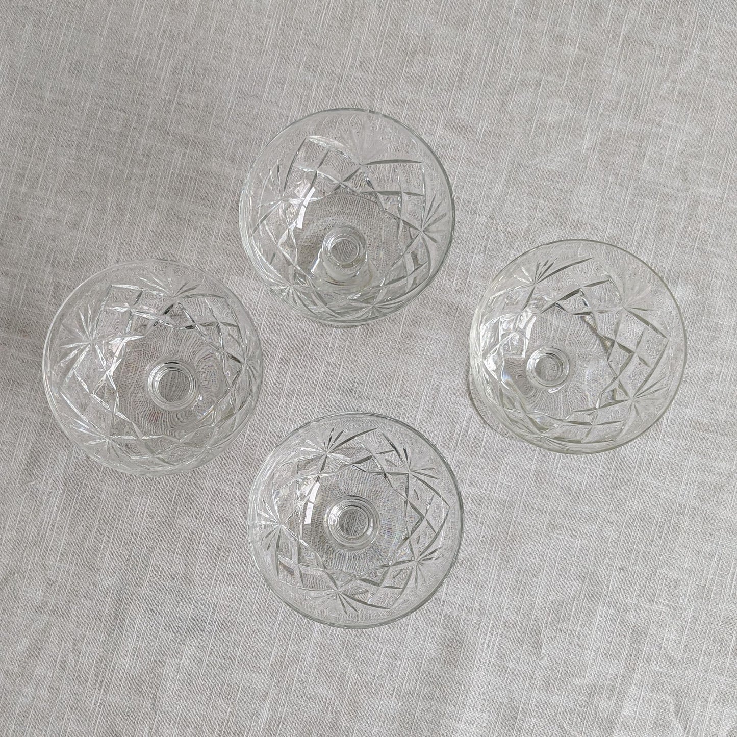 Set of 4 Crystal Coupes