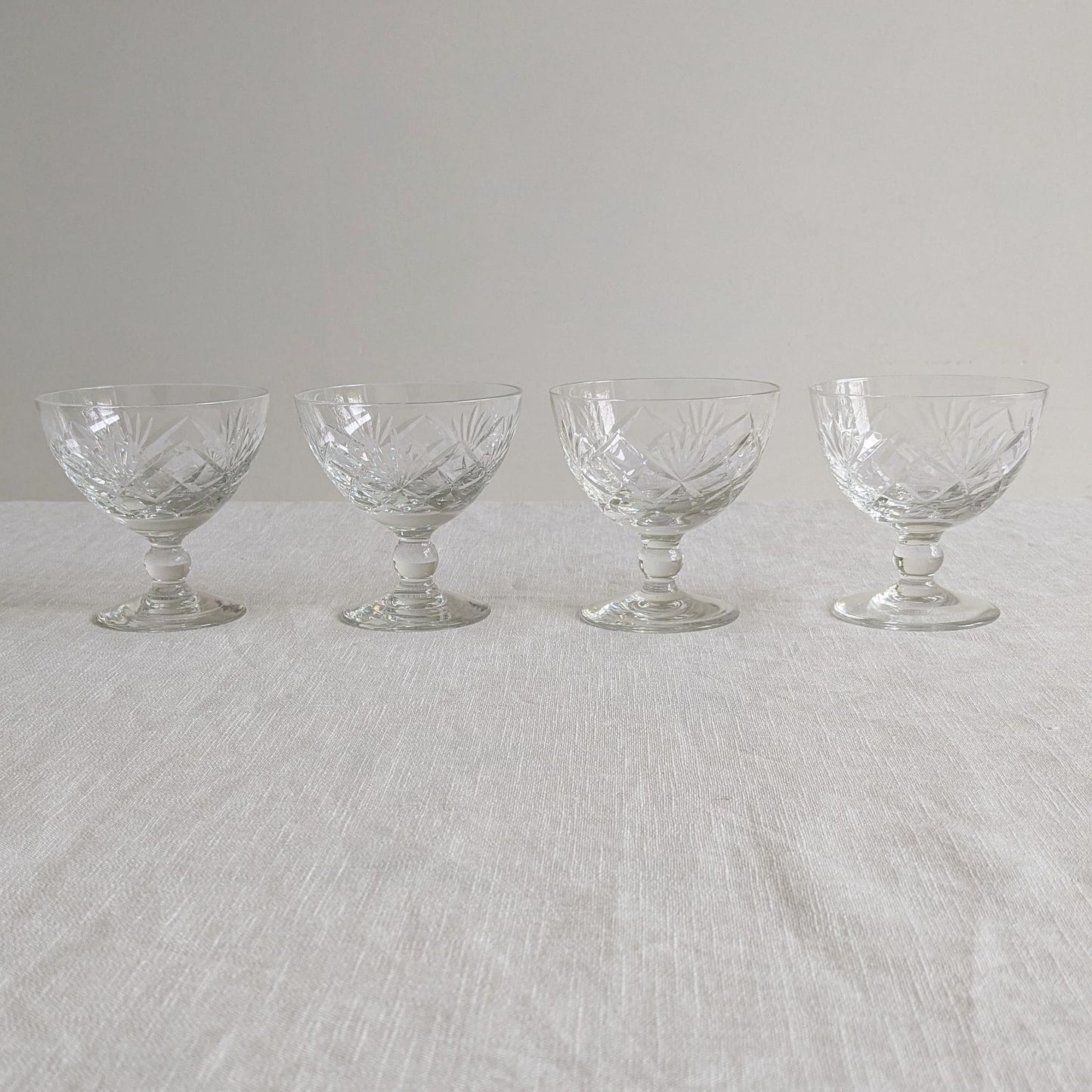 Set of 4 Crystal Coupes