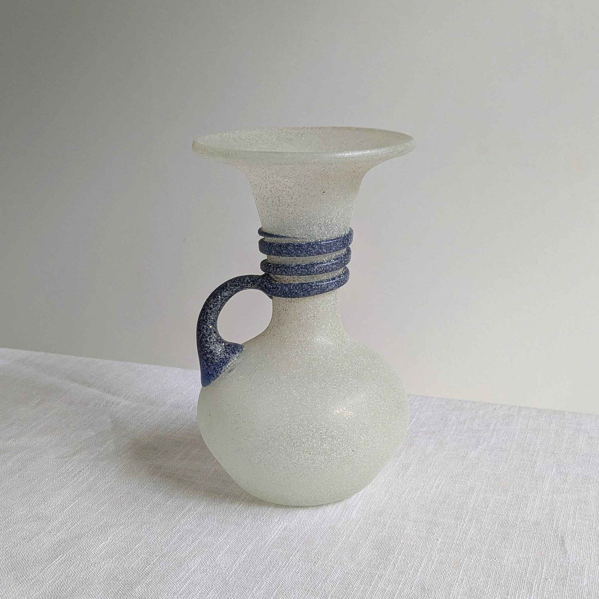 Italian Scavo Glass Vase