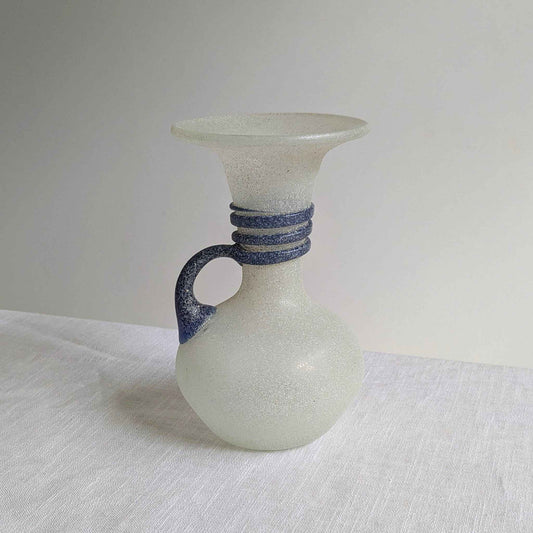 Italian Scavo Glass Vase