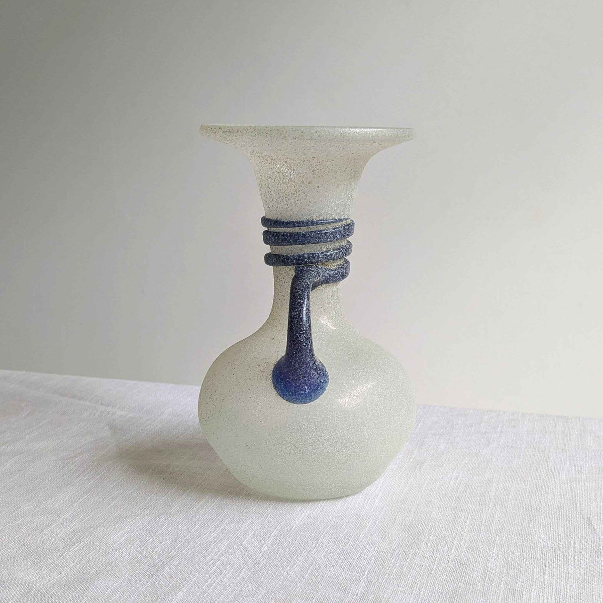 Italian Scavo Glass Vase