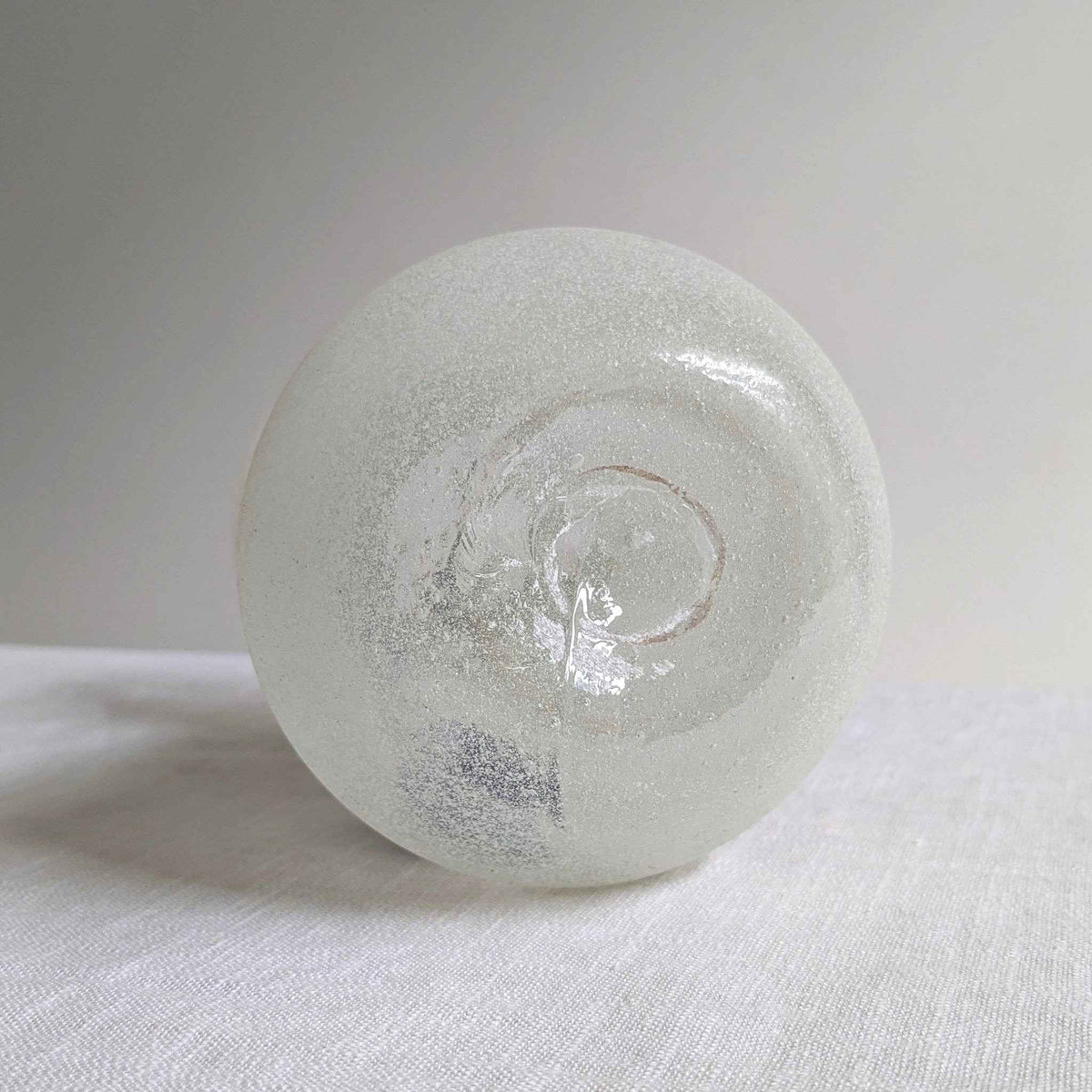 Italian Scavo Glass Vase