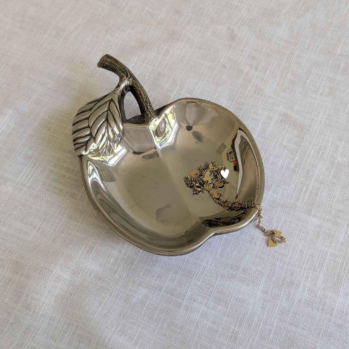 Silver Plated Apple Dish