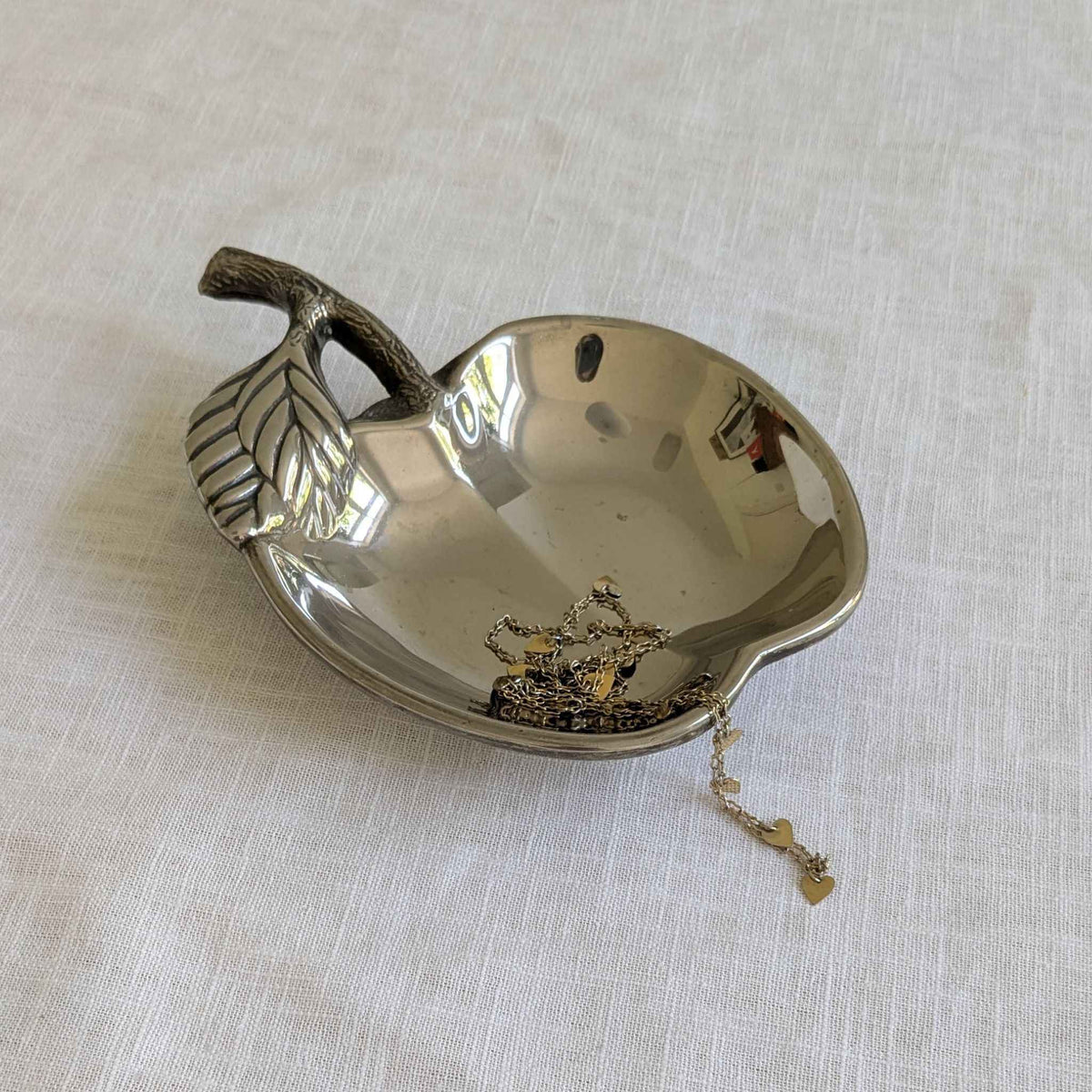 Silver Plated Apple Dish
