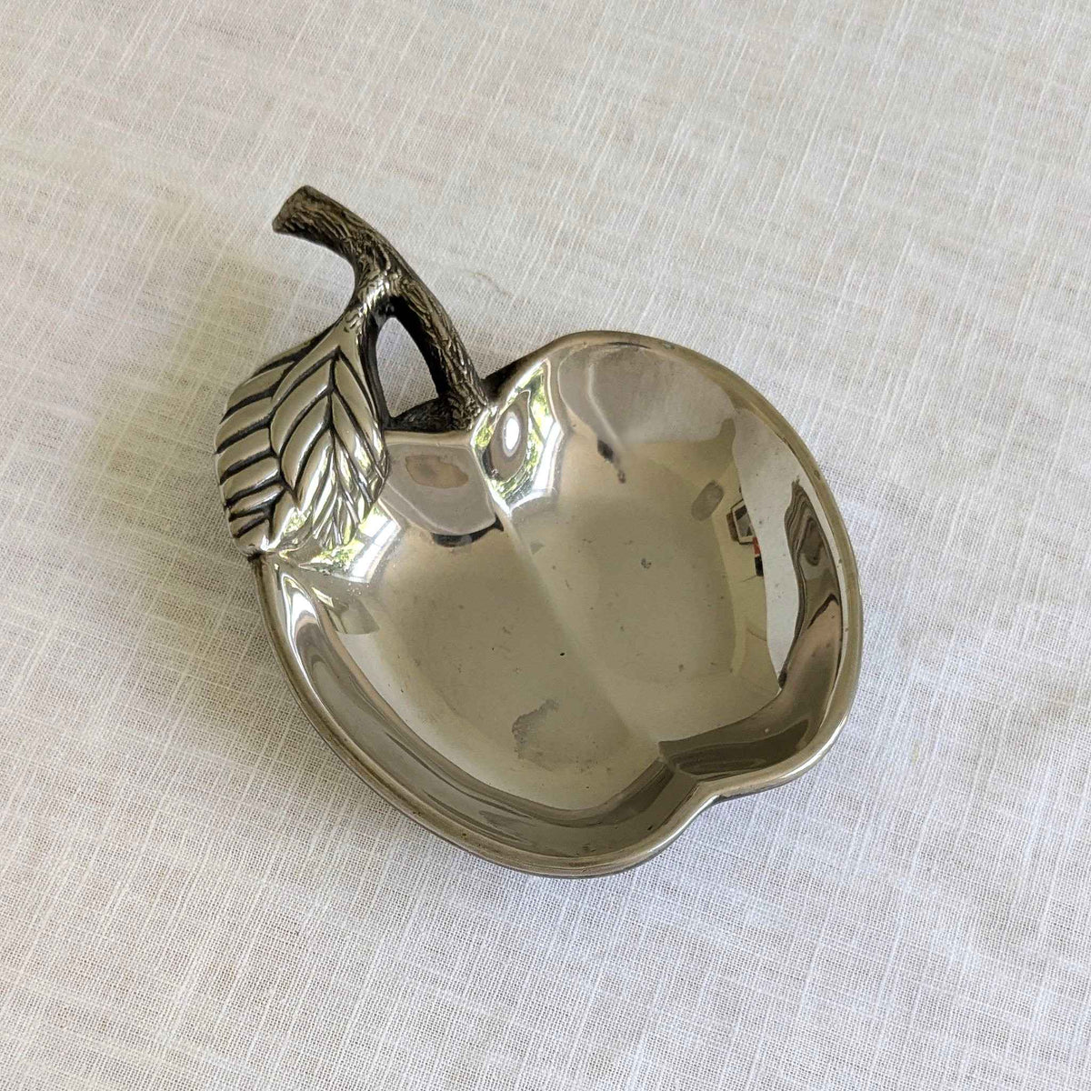Silver Plated Apple Dish