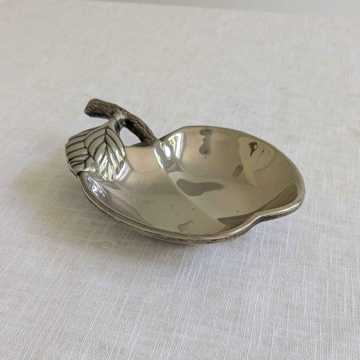 Silver Plated Apple Dish