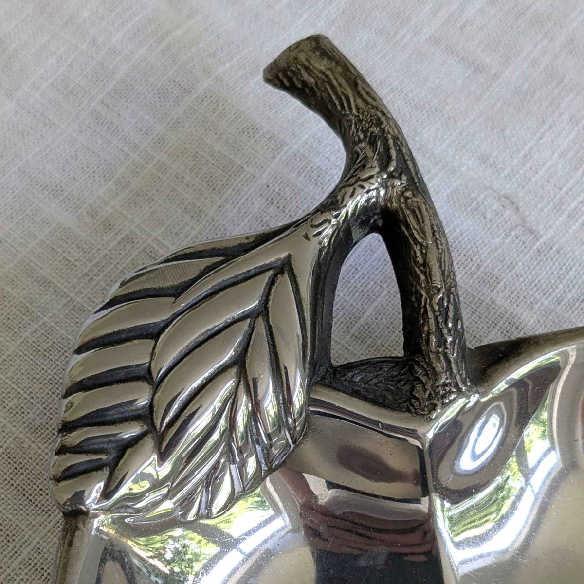 Silver Plated Apple Dish