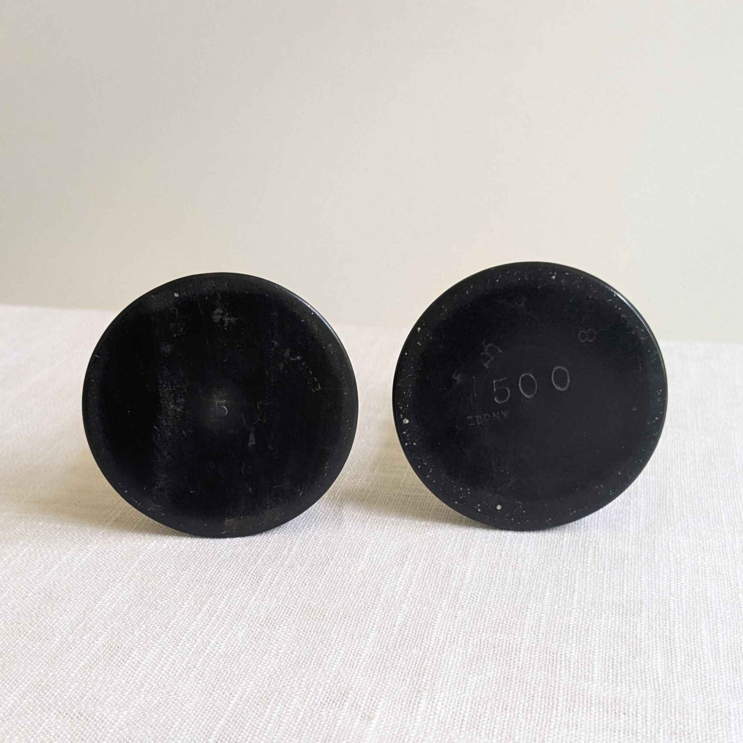 Antique Ebony Candlesticks