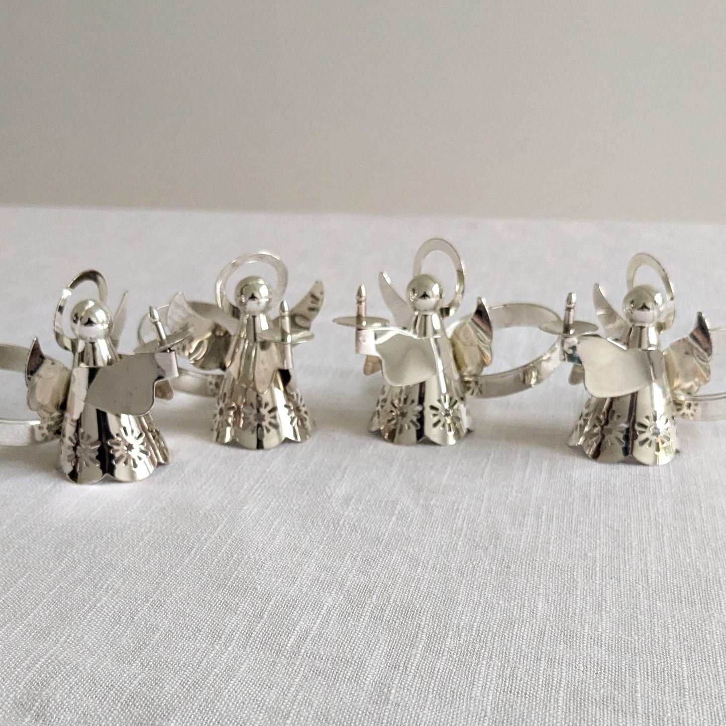 Silver Angel Napkin Rings